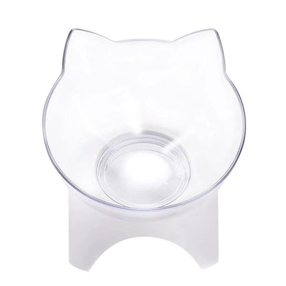 Ergonomic Ceramic Cat Bowl Elevated Whisker-Friendly