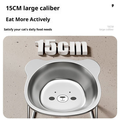 Stainless Steel Pet Height Increasing Neck Support Rack Cat