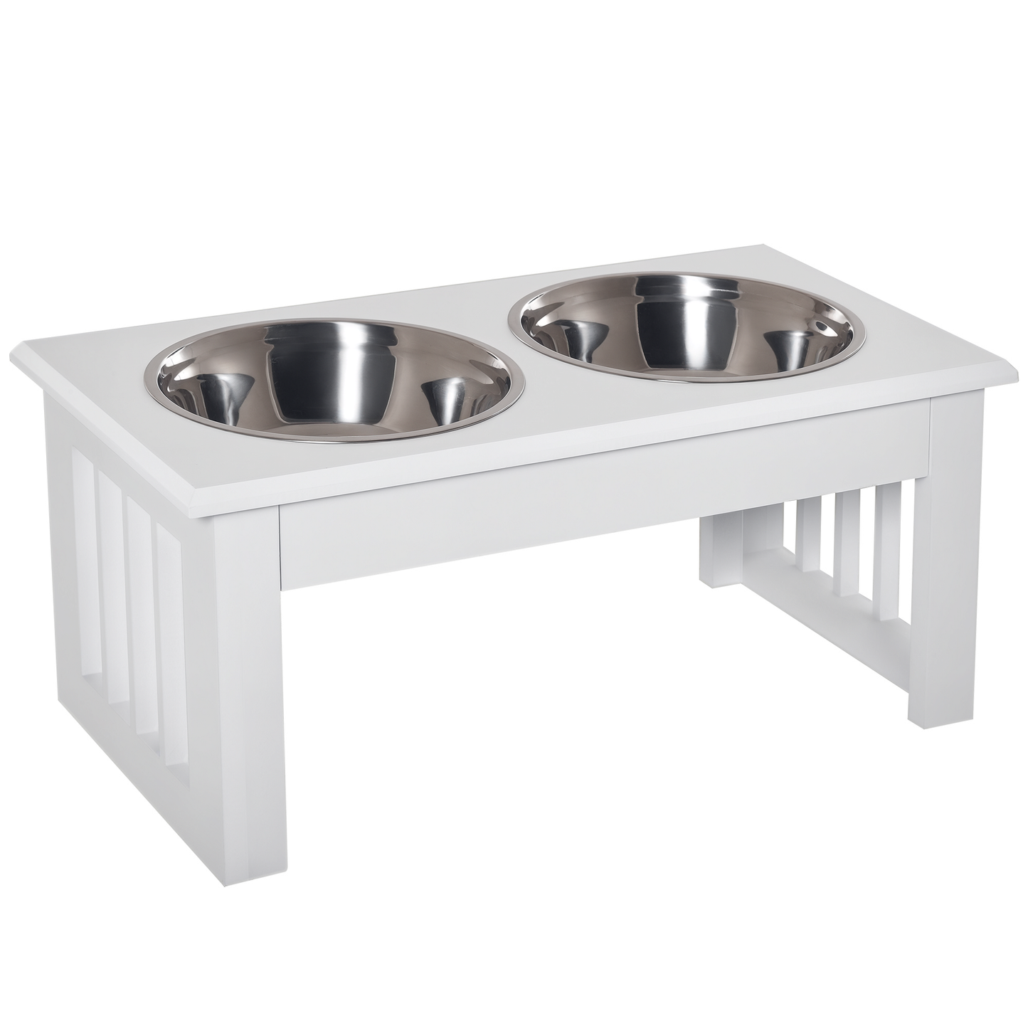 6" Height Small Puppy Dog Feeding Station For Messy Pets, St
