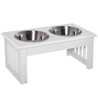 6" Height Small Puppy Dog Feeding Station For Messy Pets, St