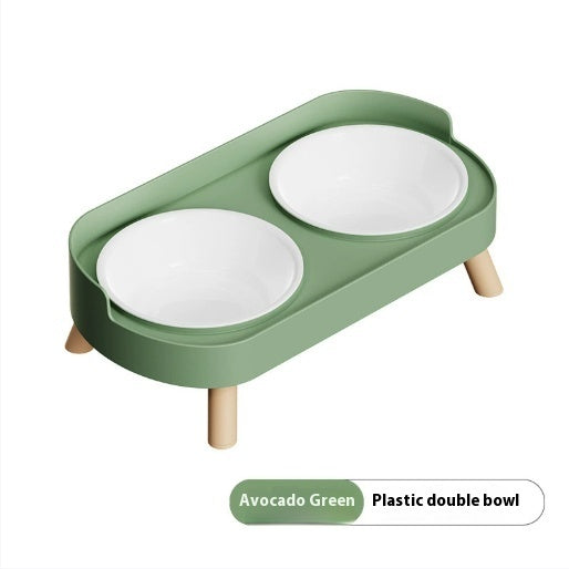 Stainless Steel Double Bowl Ceramic Water And Grain