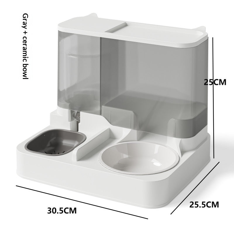 Smart Automatic Cat Feeder and Water Fountain Combo System