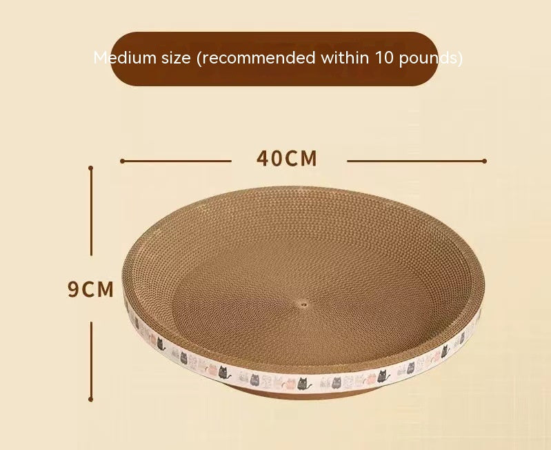 Purrfect Pet Kingdom Cat Scratch Board And Cat Nest Integrated, Wear-resistant An (Cat Scratch Board, Round 53cm) - Premium Cat Scratching