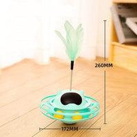 Cat Tumbler Feather Stick Toy