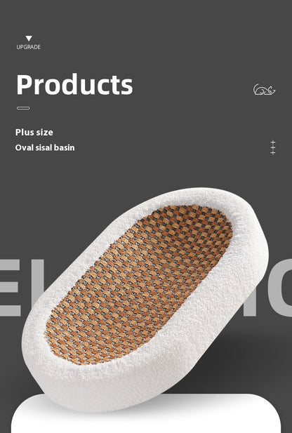 Sisal Hemp Scratch Board Wear-resistant Oval Cat Nest