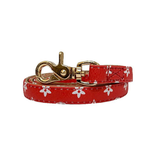 Lauren Luxury Red Pet Leash