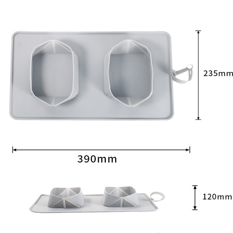 Generic Portable Pet Feeder Silicone Bowls For Dog And Cat