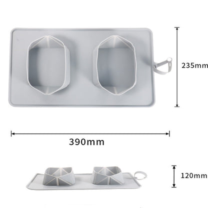 Generic Portable Pet Feeder Silicone Bowls For Dog And Cat