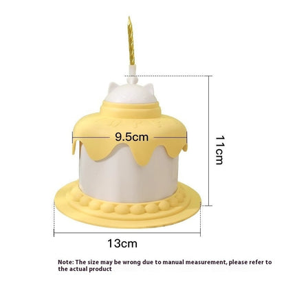 Cake-Shaped Slow Feeder Cat Bowl: Fun Mental Stim Mealtime