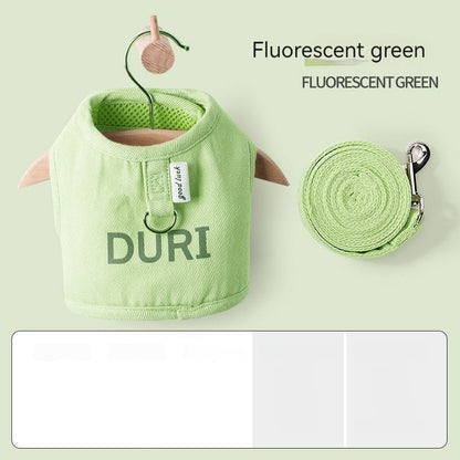 Pet Outing Hand Holding Rope Chest Strap Anti Breaking Loose