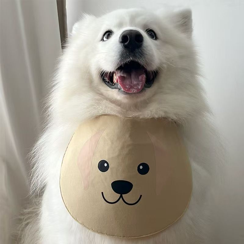 Dog drool bib cute bib clothes large dog pet bib