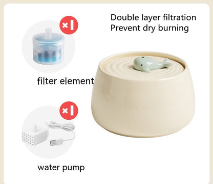 Cat Ceramic Automatic Circulation Filtration Water Dispenser