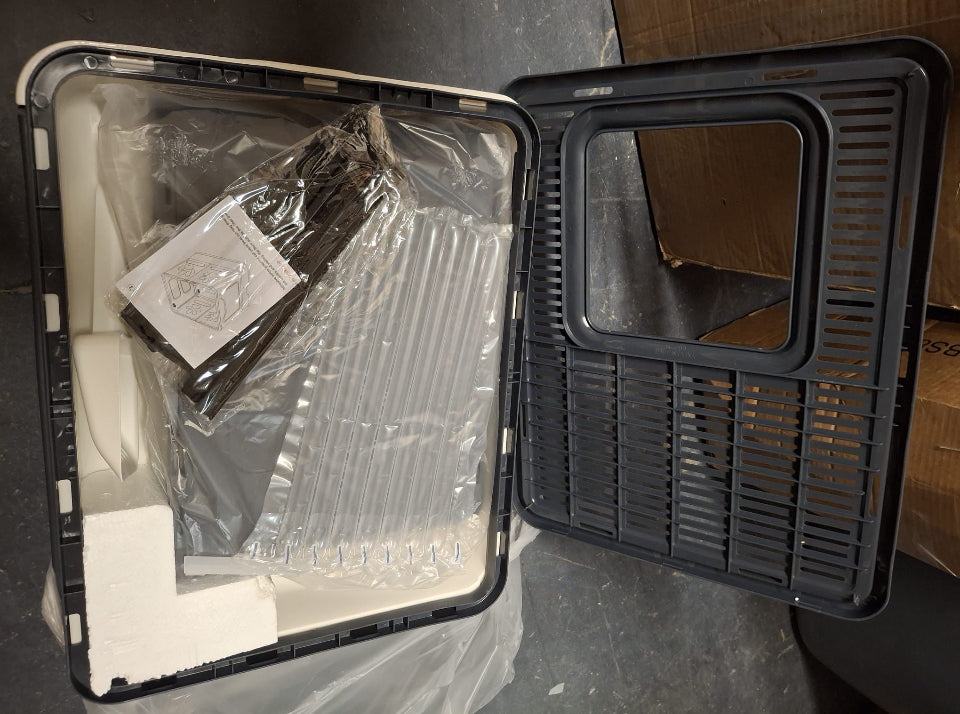 Bolux Foldable Cat Litter Box with Lid, Extra Large, Drawer Type Cat Litter Pan Easy to Scoop & Low Tracking (Dark Grey, 20" L x 16" W x 15" H)