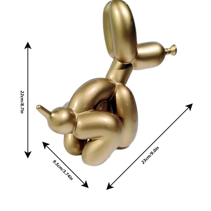 Poop balloon dog