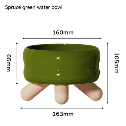 Food Water Pet Ceramic Color Feeding Dogs And Cats Supplies