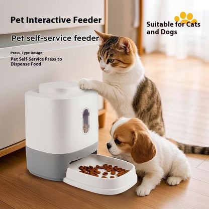 Smart Automatic Pet Feeder with Puzzle Toy for Active Cats