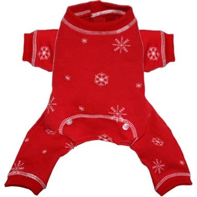 Red Snowflake Pet PJ's