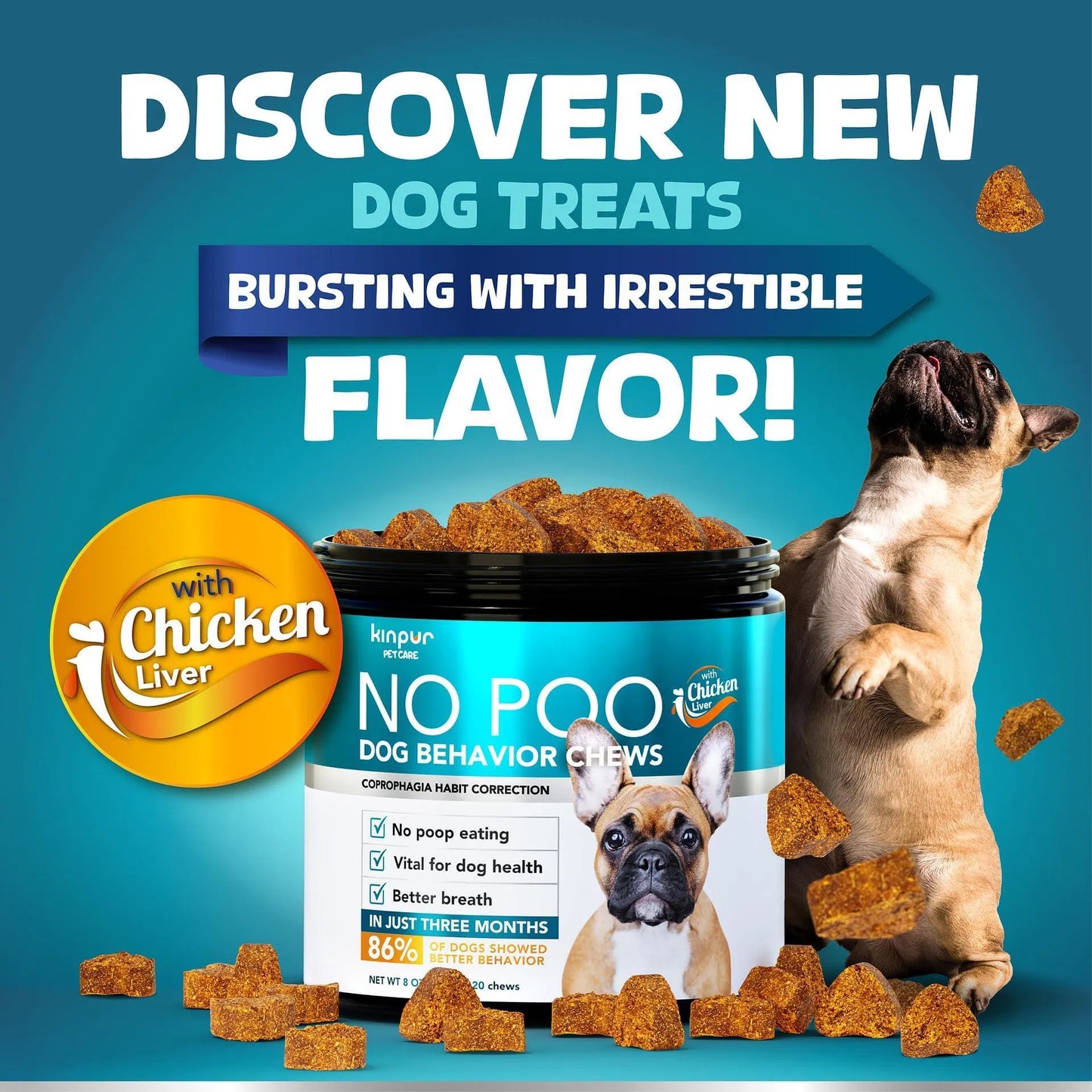 Dog No Poo Chews - Probiotic Supplement to Stop Stool Eating
