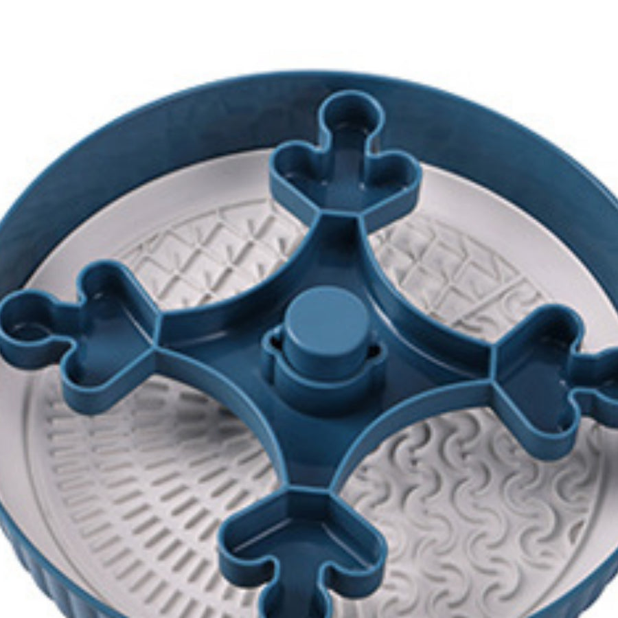 Pet Food Basin Rotating Game Board Anti-choke Silica Gel Pad