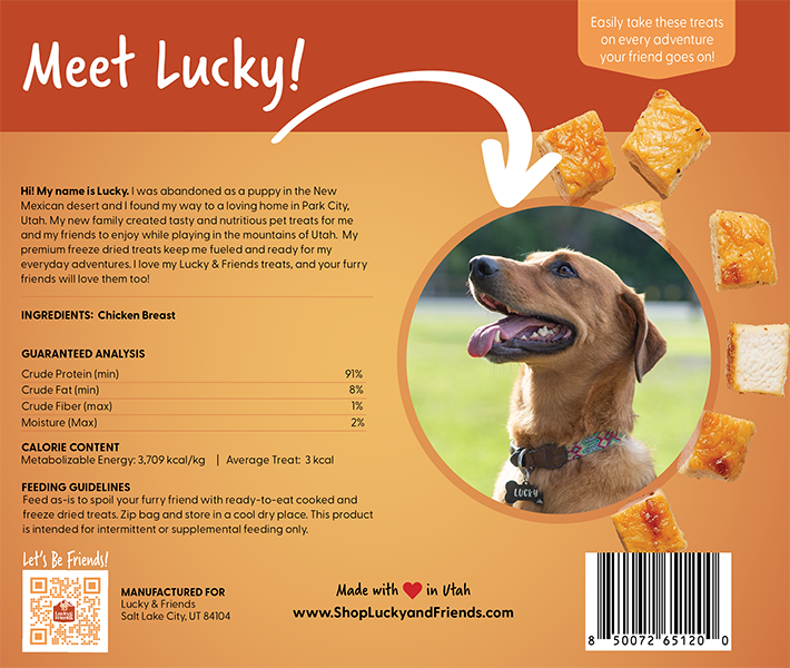 Lucky & Friends Chicken Breast Dog Treat - Lucky & Friends