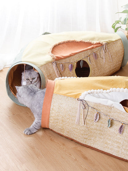 Cat Net Red Cat Litter Roll Totoro Toys Drilling Hole Cat