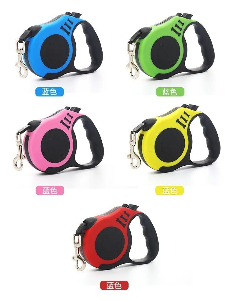 Dog Harness Leash Collar Small Puppy Accessories Pet Traction Rope Dog Automatic Retractable Traction Device Pet Walking Rope