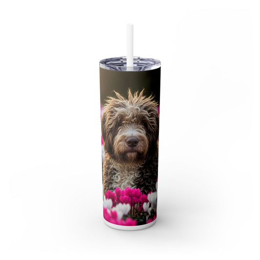 Bergamasco Sheepdog Tumbler with Straw, 20oz