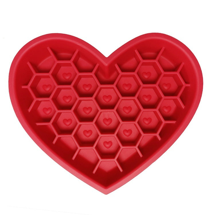 Honeycomb Heart-shaped Edible Silicon Easy To Clean And