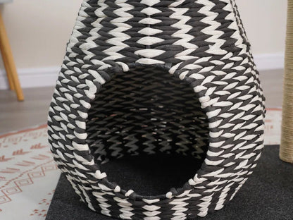 Petpals Ace Handwoven Cat Tree – Boho Chic Style with Natural Paper Rope & Sisal, Multi-Level Design, Eco-Friendly