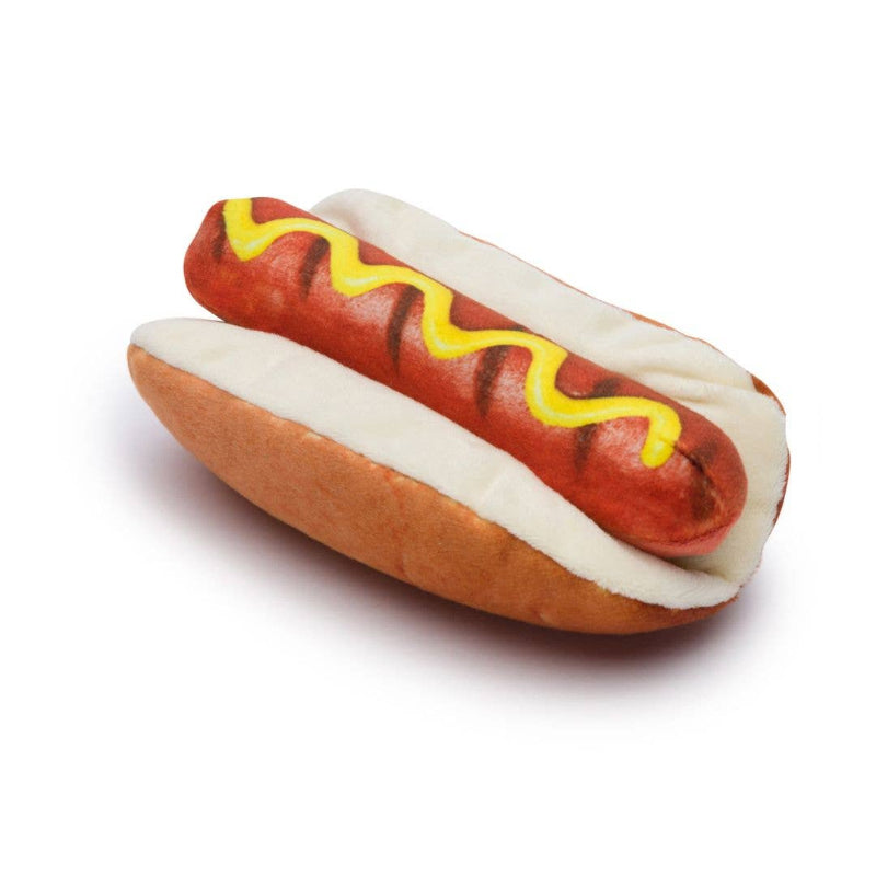 Fabdog's Famous Hot Dog Super Squeaky Dog Toy