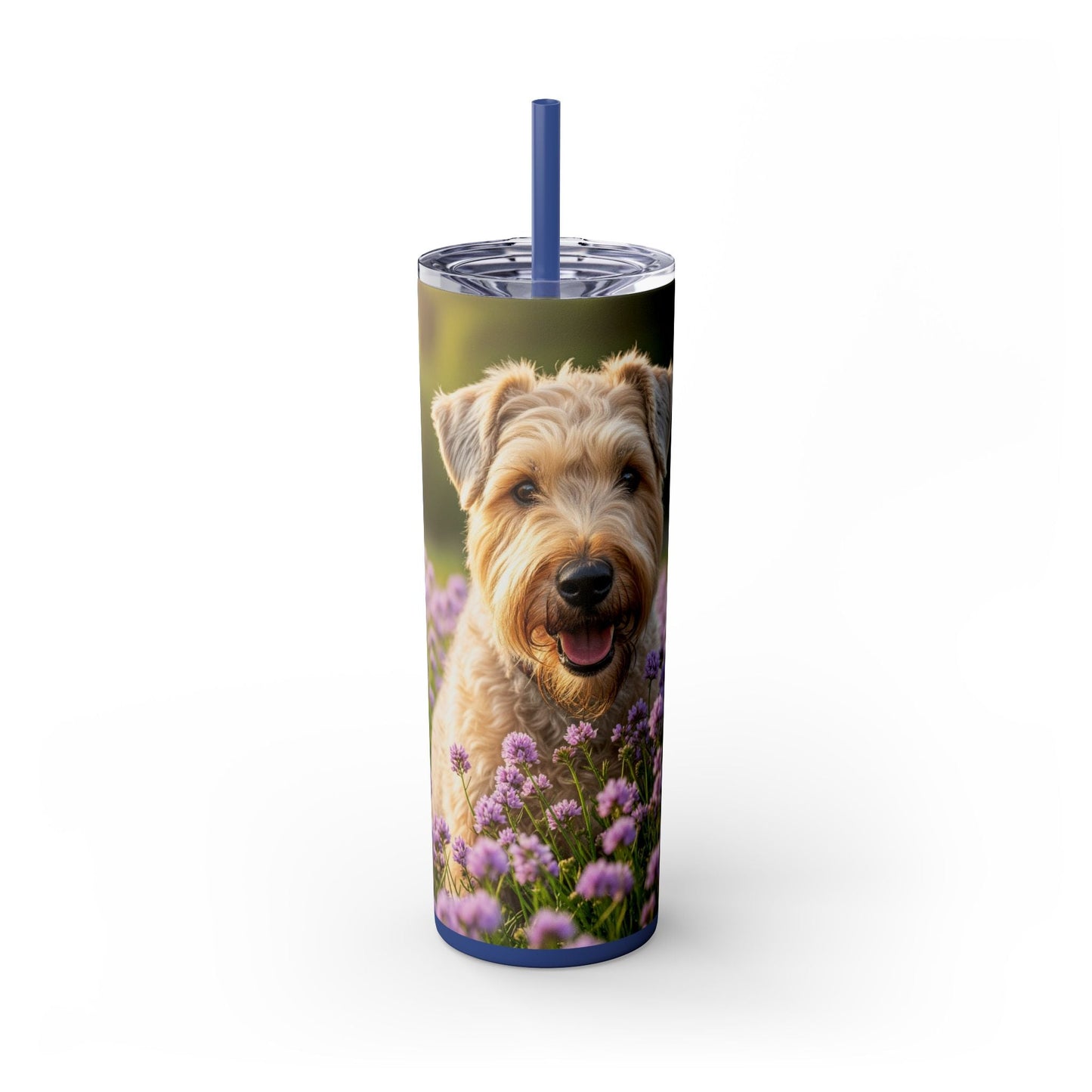 Soft Coated Wheaten Terrier Tumbler with Straw, 20oz