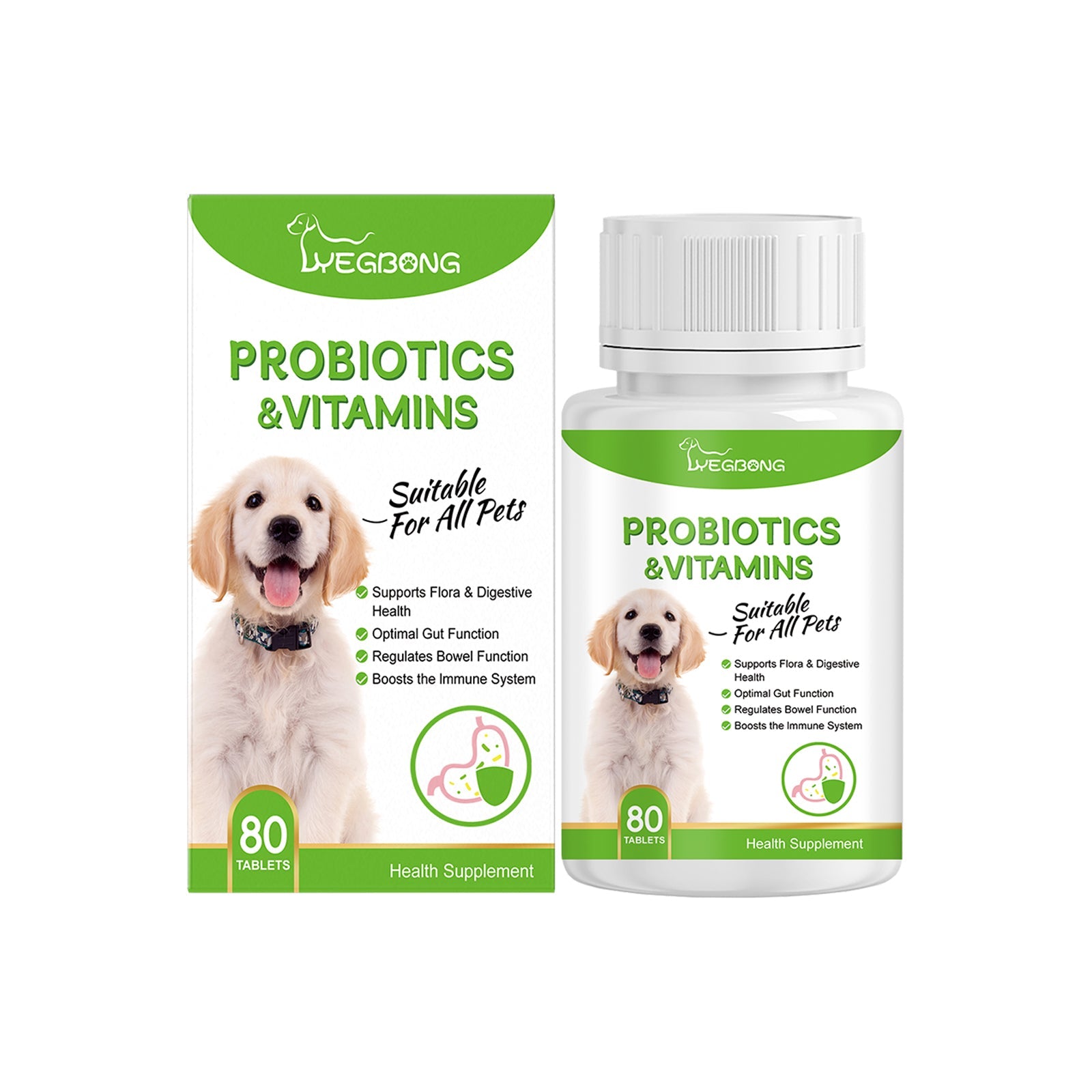 Pet Probiotic Tablets Improve Gut Health And Promote Nutritional Absorption Of Pet Care Supplements - Purrfect Pet Kingdom