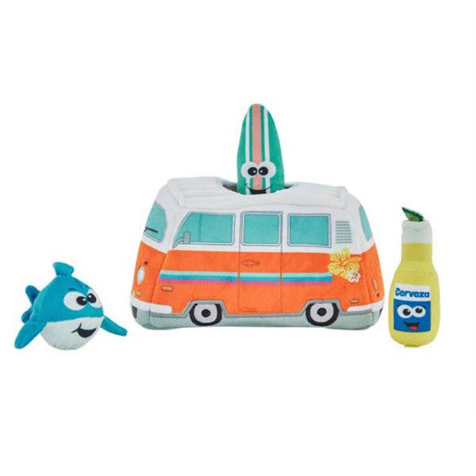 Hide A Surf Van Multi Color Interactive Dog Toy