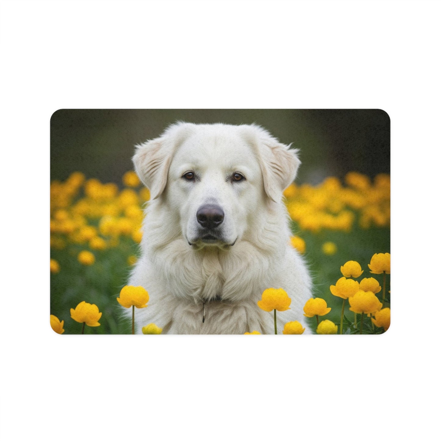 Pet Food Mat (12x18) - Romanian Mioritic Shepherd Dog
