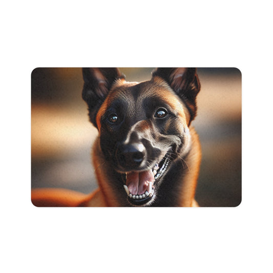 Pet Food Mat (12x18) - Belgian Shepherd Dog Malinois