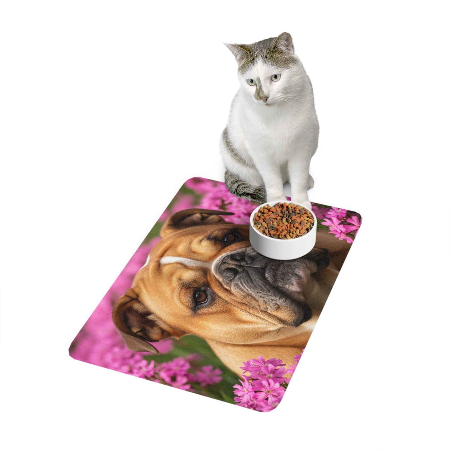 Pet Food Mat (12x18) - Bulldog