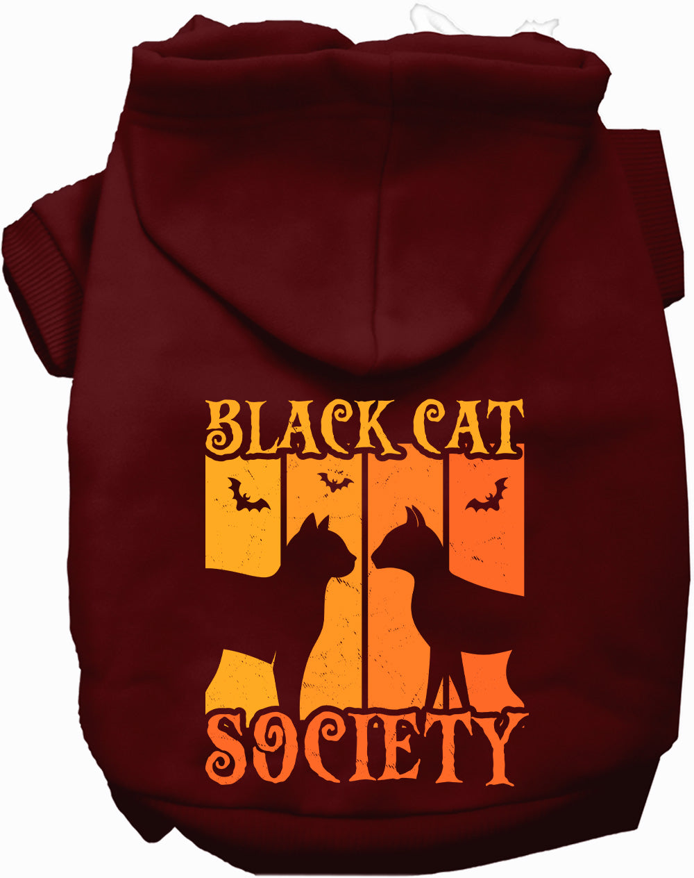 Dog Hoodie Black Cat Society Halloween for Festive Style for