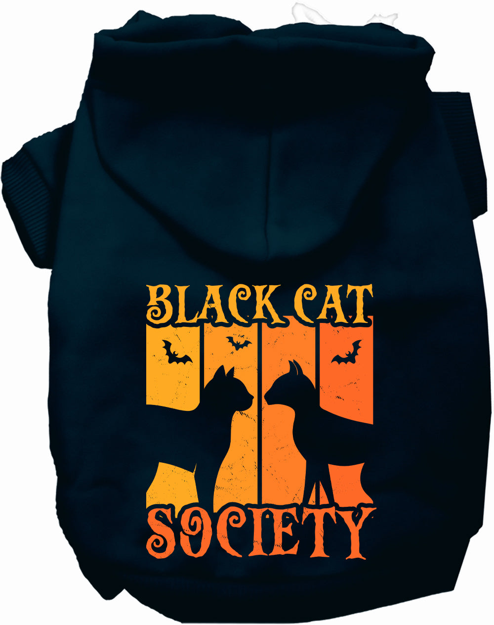 Dog Hoodie Black Cat Society Halloween for Festive Style for