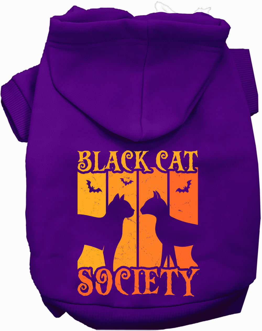 Dog Hoodie Black Cat Society Halloween for Festive Style for