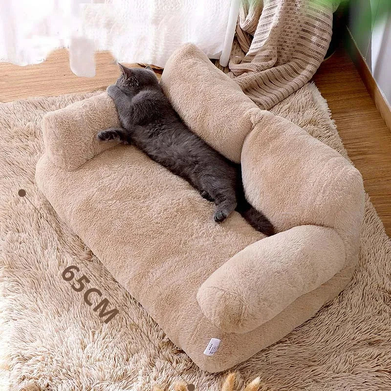 Luxury Cat Bed Sofa Winter Warm Cat Nest Pet Bed for Small Medium Dogs Cats Comfortable Plush Puppy Bed Pet Supplies - Purrfect Pet Kingdom