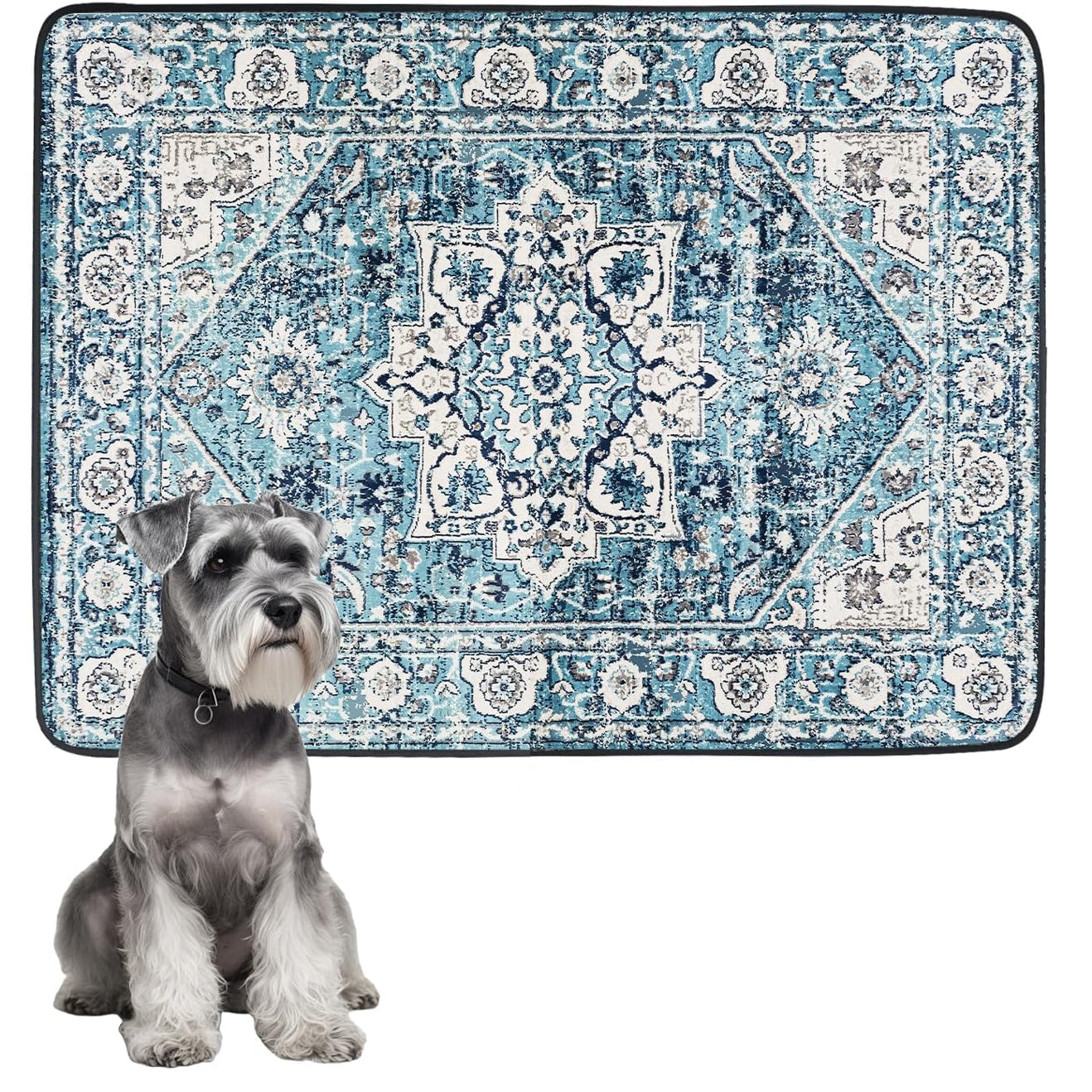 Scandinavian Minimalist Carpet Pet Mat, Stain-Resistant and Easy to Clean Sofa Coffee Table Mat, Urine-Proof Cat and Dog Pad