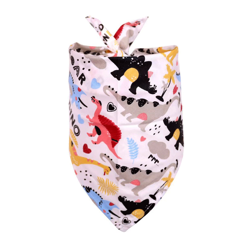 Pet Accessories Summer Pet Drool Towel Fruit Style Pet Scarf Pure Cotton Dog Triangle Scarf - Purrfect Pet Kingdom