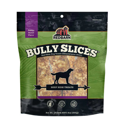 Bully Dog Chews Slices Natural Cowhide 9oz USA 🦴