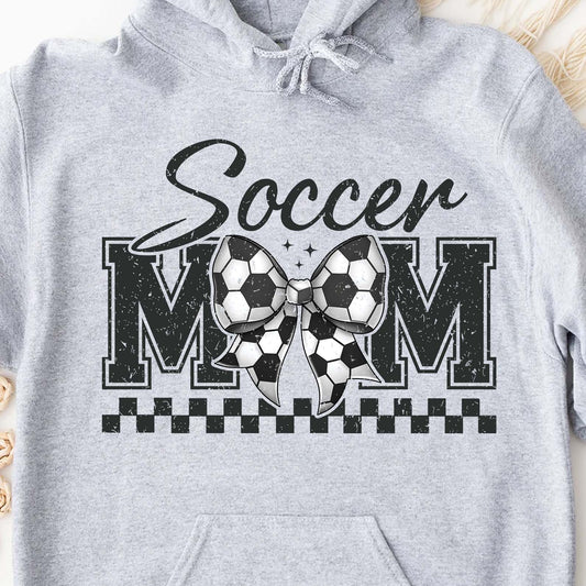 Retro Coquette Soccer Mom Sweatshirt – Game Day Mother's Day Gift For Sporty Mom, Stylish Game Day Apparel 682149
