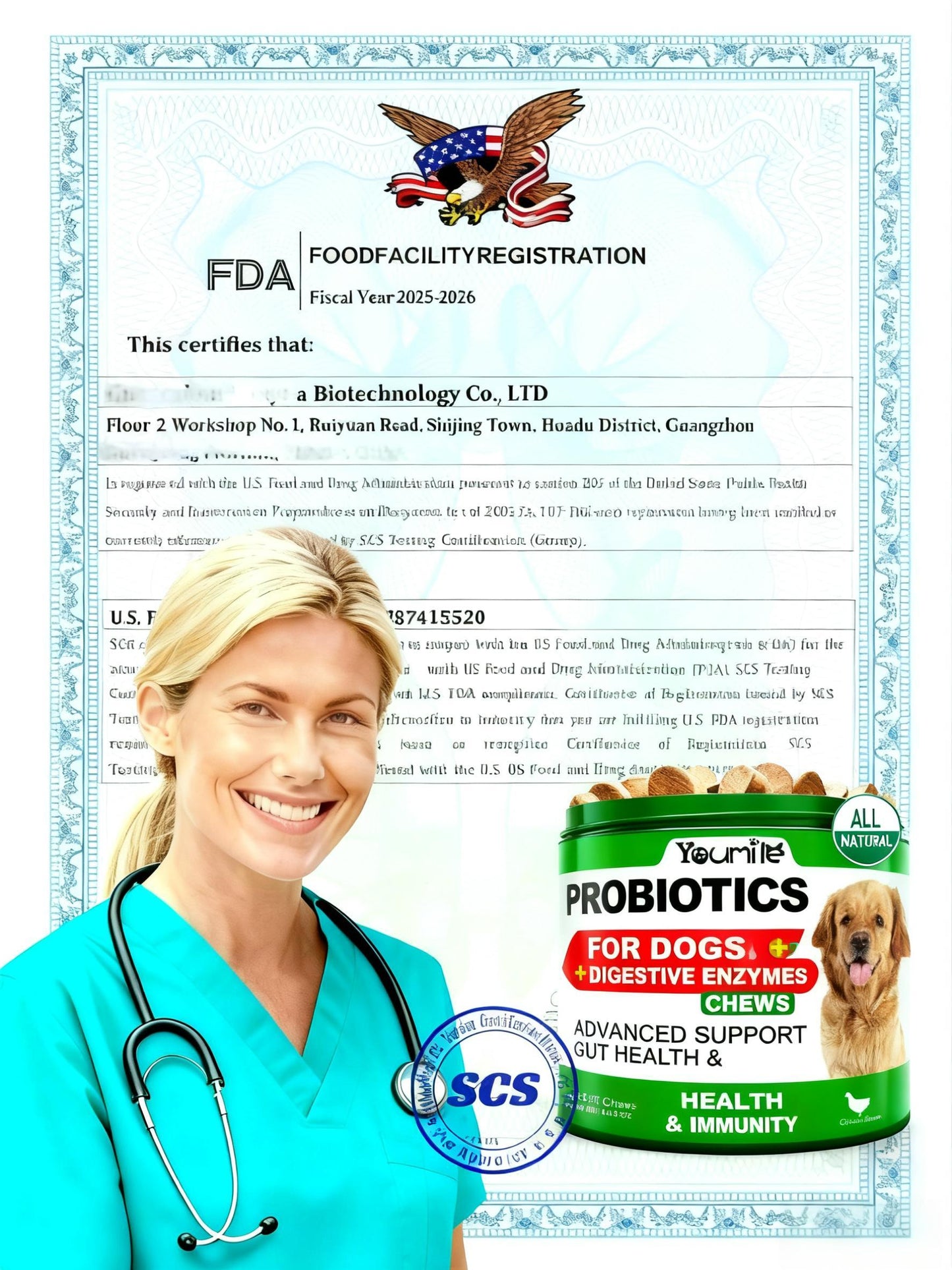 Dog Probiotics - Soft Chews for Gut & Seasonal Allergy Relief