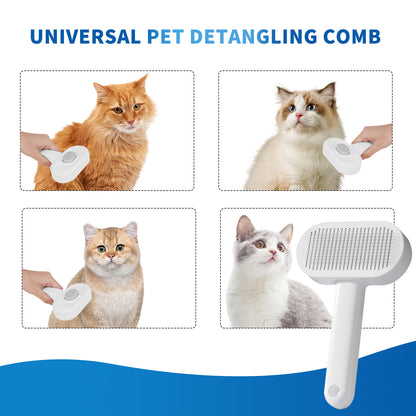 Premium Universal Pet Hair Deshedding Comb for All Fur Types