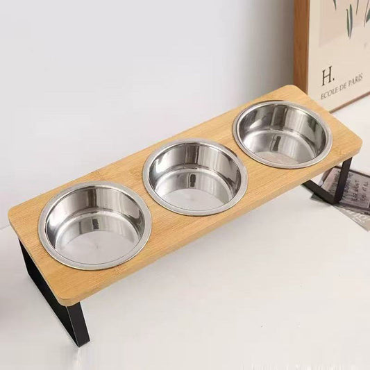 Heavy-Duty Anti-Tip Elevated Basin - Mess-Free Hydration for Active Large Breed Dogs