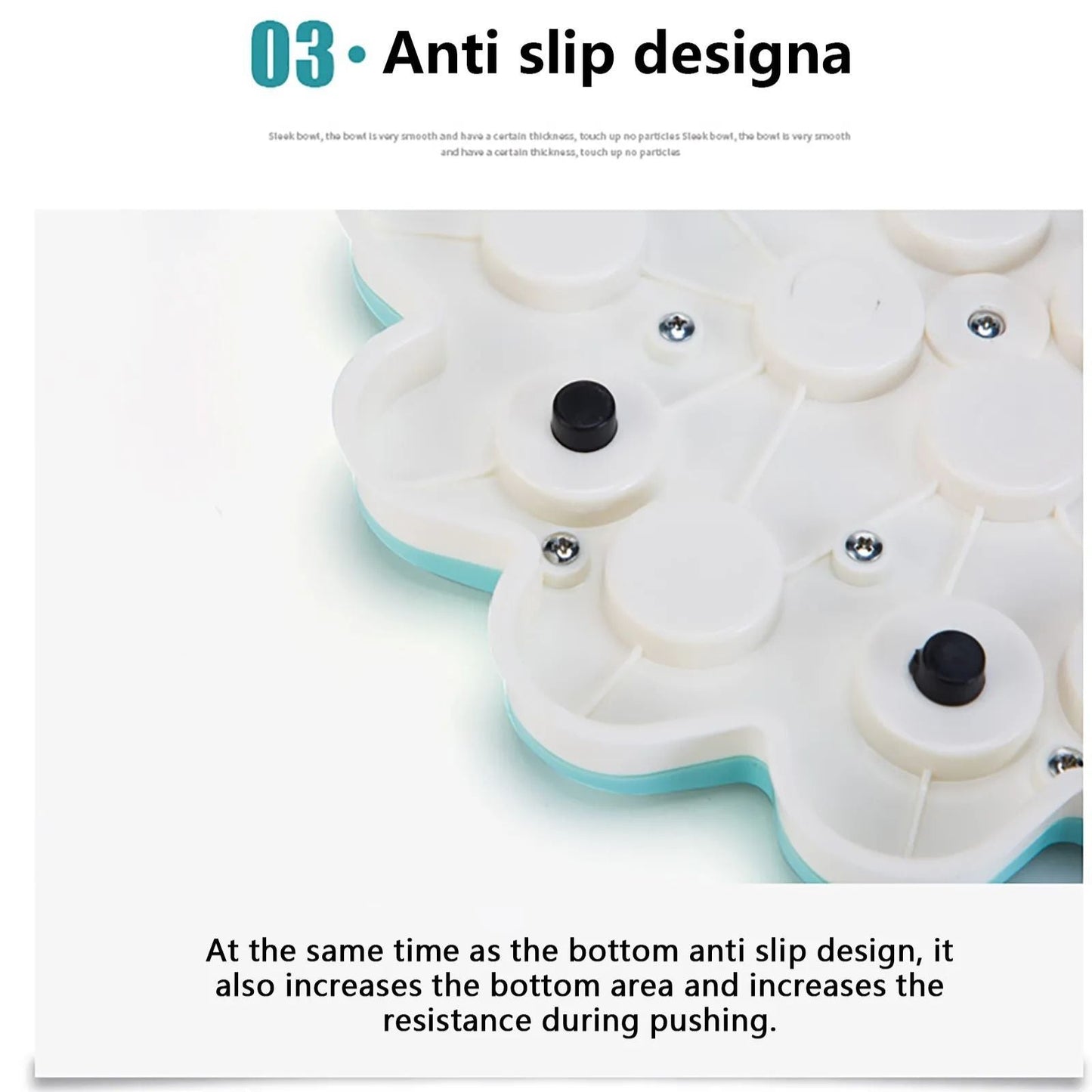 Dog Puzzle Slow Bowl Flower Shape Improve Pet IQ Interactive