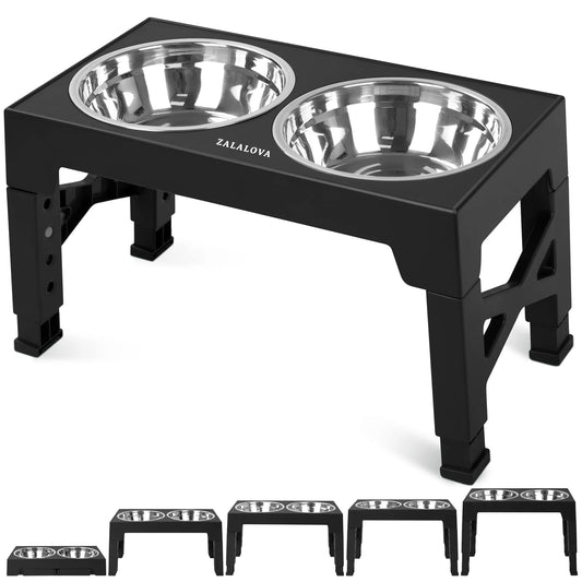 Elevated Dog Bowl Stand Stainless Steel Raised Feeder 🍽️