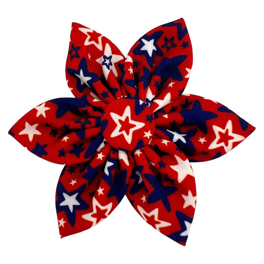 Patriot Stars Pinwheel Pet Collar Attachment - 2 Sizes